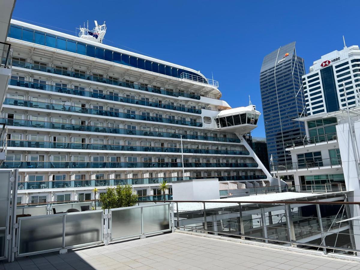 Waterfront Seaview Hotel Apartment - Same Building Block As Auckland Hilton Dış mekan fotoğraf