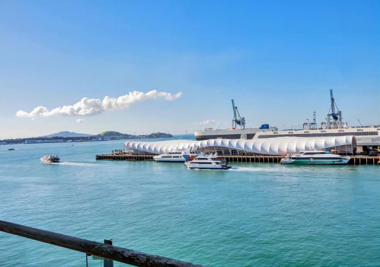 Waterfront Seaview Hotel Apartment - Same Building Block As Auckland Hilton Dış mekan fotoğraf