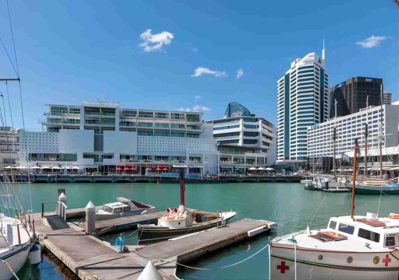 Waterfront Seaview Hotel Apartment - Same Building Block As Auckland Hilton Dış mekan fotoğraf
