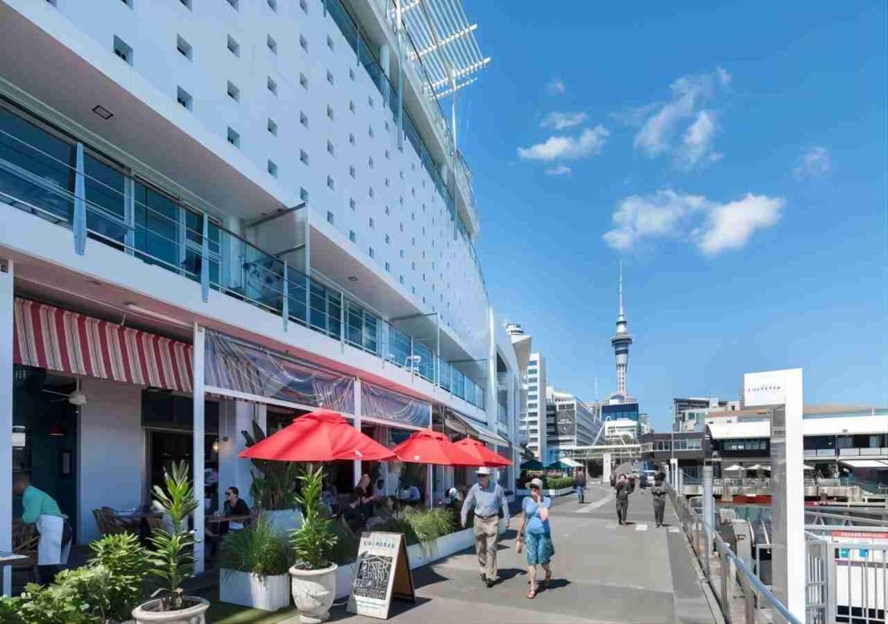 Waterfront Seaview Hotel Apartment - Same Building Block As Auckland Hilton Dış mekan fotoğraf
